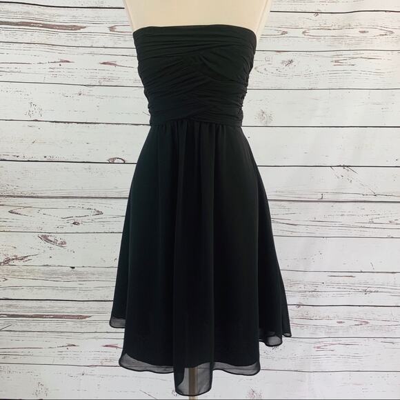 Like New Isadora Collection black ruched formal - Picture 1 of 8